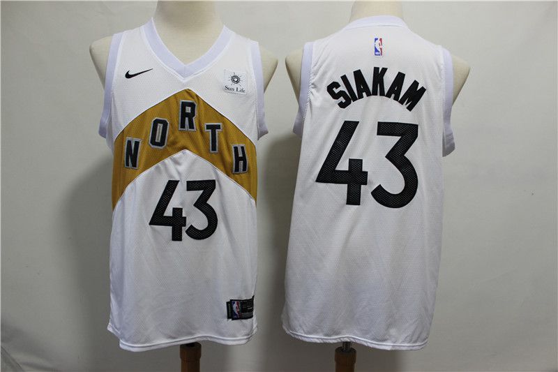 2019 Men Toronto Raptors 43 Siakam white city editon NBA Nike Jerseys